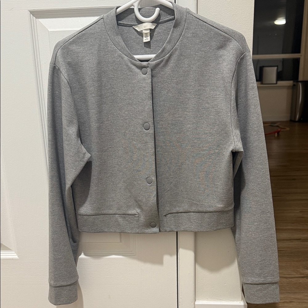 H&M Heather Gray Knit Top